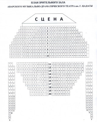 ЗРИТЕЛЬНЫЙ ЗАЛ АВАРСКОГО МУЗЫКАЛЬНО-ДРАМАТИЧЕСКОГО ТЕАТРА ИМ. Г.ЦАДАСЫ
